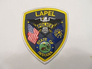 Indiana Lapel Police Patch
