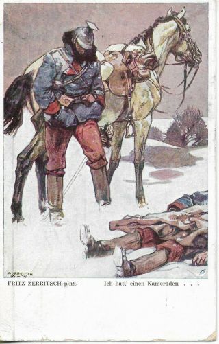 1916 - 1918 - Vintage Art Nouveau - Signed - Old Pc - Wwi - Propaganda - - 42