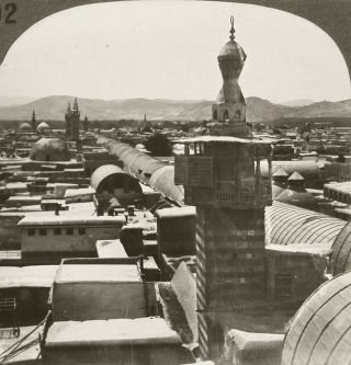 Keystone Stereoview Rooftops Of Damascus,  Syria From 1910’s Education Set 492