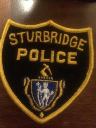 Massachusetts Police - Sturbridge Police - Ma Police Patch