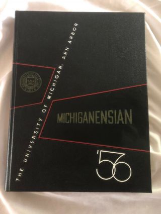 Vintage 1956 University Of Michigan Michiganensian Yearbook Ann Arbor Ensian