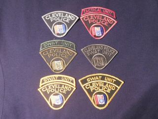 Cleveland Ohio Police Swat And Tactical Unit 6 Patches