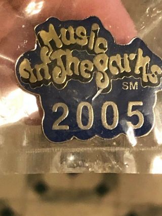 Vintage 2005 Music In The Parks Lapel Pin - Musical Festival - Nip