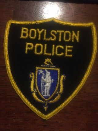 Massachusetts Police - Boylston Police - Ma Police Patch