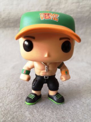 No Box Funko Pop Wwe John Cena Orange And Green Hat Vinyl Figure 01