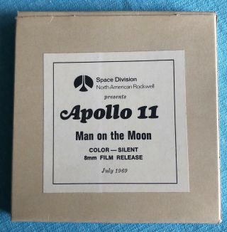Vintage July 1969 Nasa Apollo 11 Man On The Moon 8mm Silent Film