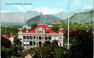 Honolulu,  Hi Hawaii View Of Executive Building C1910s Postcard