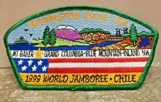 Pacific Northwest Boy Girl Scout Patch Badge Idaho Wa World Jamboree Chile 1999