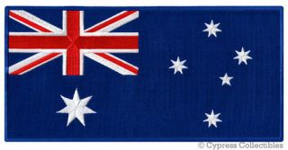 Large Australia Flag Patch Embroidered Iron - On Aussie Down Under Australian