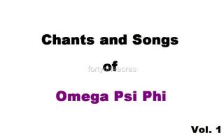 Chants And Songs Of Omega Psi Phi Fraternity Cd Vol1