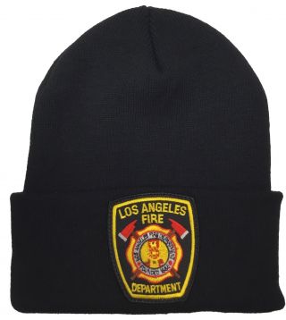 Los Angeles Fire Department Beanie Black Hat Lafd