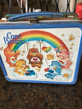 1984 Care Bear Cousins Metal Lunchbox & Thermos