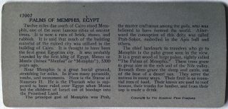 Keystone Stereoview of the former site of Memphis,  EGYPT from the 1930s T600 Set 3
