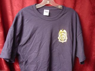 Dea Police - Silk Screened -.  - Pba Fop Tee Shirt Small - Xl - Navy Blue