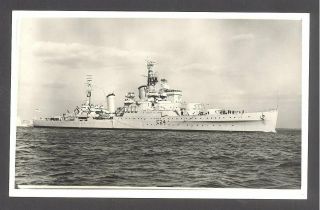 Orig Real Photo Royal Navy H.  M.  S.  Sheffield