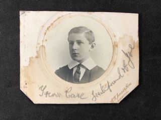 Vintage Bw Real Photo By: Jones & Son: Surbiton: Young Man Strong Jaw