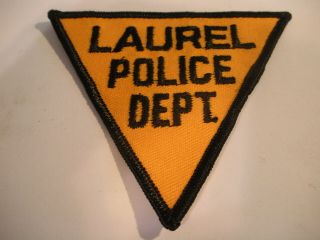 Vintage Laurel Maryland Police Shoulder Patch Md