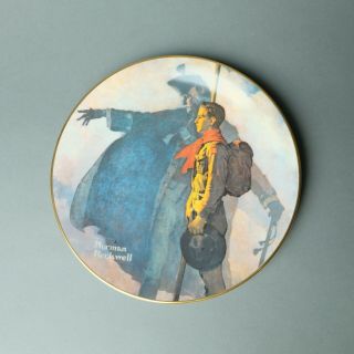 Norman Rockwell Vintage Bsa Boy Scouts Gorham Plate :a Scout Is Loyal 7248