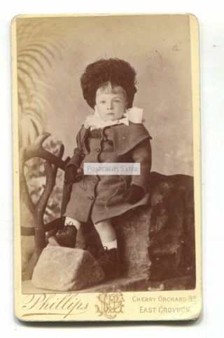 Portrait Of A Boy - Alfred Henry Williams,  Born 7 April 1885 - Croydon Cdv
