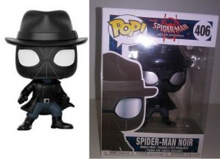 Box Marvel Spider Man Noir Bobblehead Figurine Into The Spiderverse