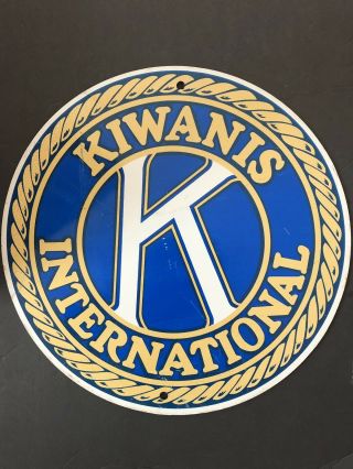 Vintage Sss Kiwanis Sign 18 Inches,  Club,  Fraternal Organization