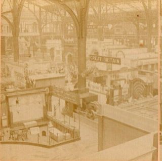 1894 Chicago World Fair,  Interior Mining Building.  Kilburn Stereoview Photos