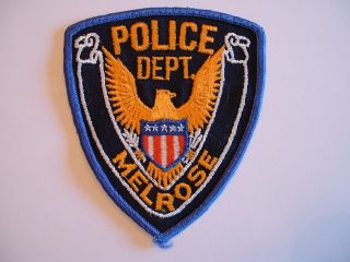 Melrose Police Obsolete Cloth Shoulder Patch Minnesota Usa