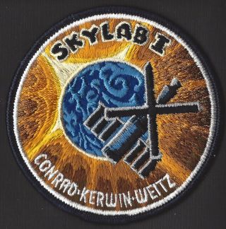 Skylab 1 Lion Brothers Vintage Nasa Hallmarked Cloth Back Space Patch