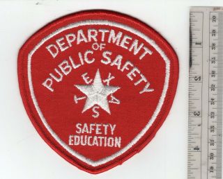 Texas D.  P.  S.  Safety Education Police Patch