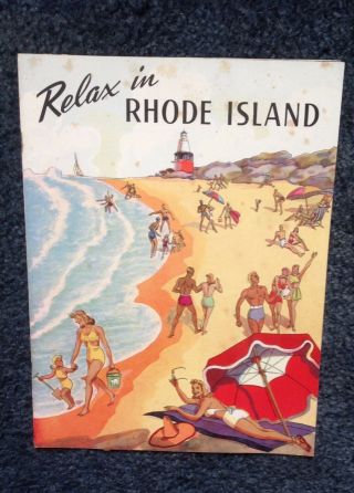 1941 Rhode Island Travel Book 10 " X 7 1/2 "