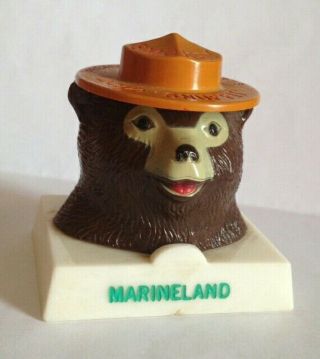 Vintage Smokey Bear Souvenir Cigarette Snuffer Marineland