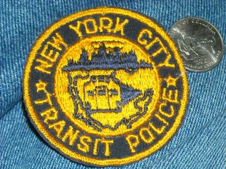 York City Transit Police Obsolete " Lemon Patch " Subway Ny Train