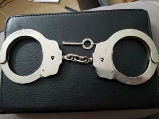 Vintage Mod.  3 Peerless Handcuffs (serial 556701) W/original Peerless Key