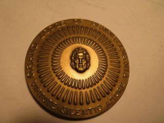 Medal Grand Lodge Of Pennsylvania Antique 1983 Medalic Art Co.