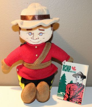 Rcmp Country Mascot Royal Canadian Mounted Police Plush Nwt 9.  5 "