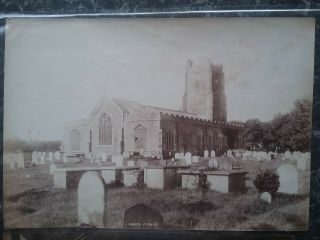 2 Albumen Prints Of Aldeburgh Church,  Suffolk.  Unmounted.  About 1870