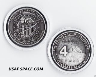 Apollo 16 - Flown To The Moon 40th Anniversary Medallion Contains Flown Metal