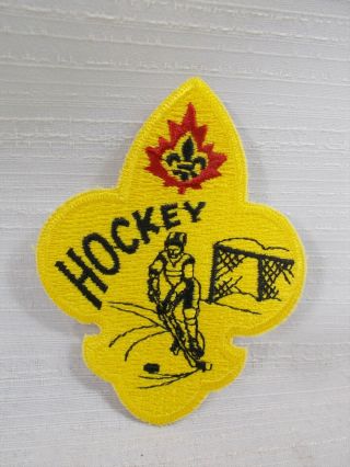 Vintage Hockey Boy Scouts Patch Canadian Scouting Canada Sports