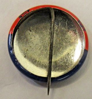 vintage I HAVE REGISTERED red/white/blue tin litho pinback button ^ 2