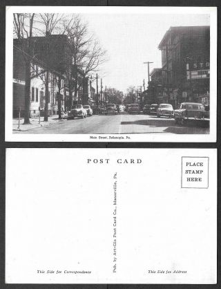 Old Pennsylvania Postcard - Zelienople - Main Street Scene