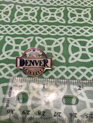 Vintage Denver Colorado Mile High Enamel Lapel Pin