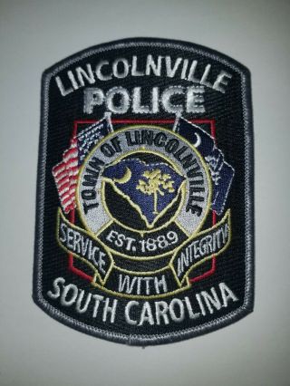 Lincolnville South Carolina Sc Police Department Patch