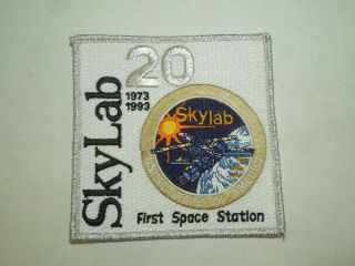 Vintage 20th Anniversary Nasa Sky Lab Usa First Space Station Iron On Patch