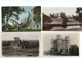 50 Vintage Postcards:gb Uk & Ireland Castles