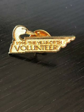 Ducks Unlimited Pinback Lapel Pin Hat Pin 1995 The Year Of The Volunteer