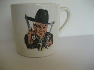 Vintage Hopalong Cassidy Coffee Cup Ceramic W.  S.  George Manufacturer Euc