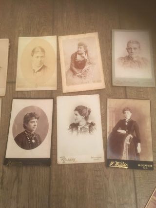 Antique Victorian Cabinet Photographs / Photo 