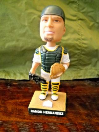 Ramon Hernandez Bobble Head Oakland A 