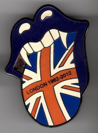 London 2012 Games Pin.  Rolling Stones,  Sympathy For Satan Navy Blue Tongue