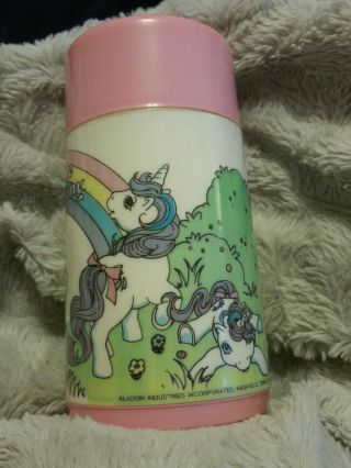 Vintage 1985 My Little Pony Aladdin Thermos in Pink:) Rare Find 4